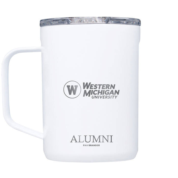 Corkcicle Coffee Mug with Western Michigan Broncos Etched Alumni with Primary Logo