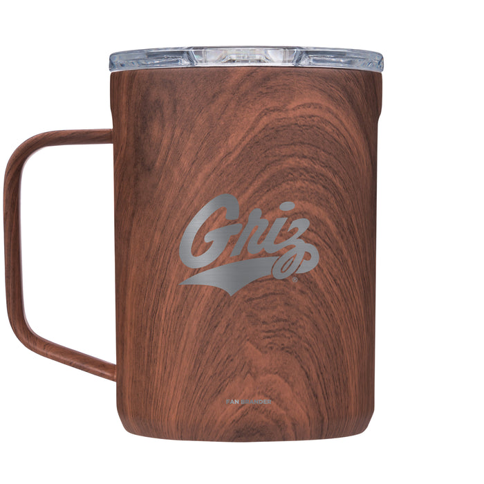 Corkcicle Coffee Mug with Montana Grizzlies Etched Primary Logo