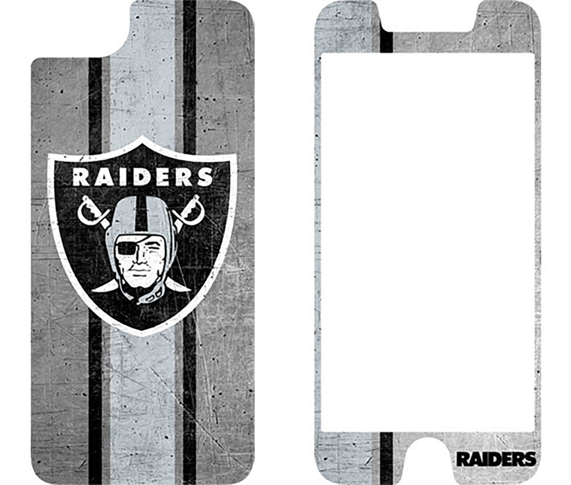 OtterBox Clear Symmetry Series Phone case with Oakland Raiders Alpha Glass Screen Protector