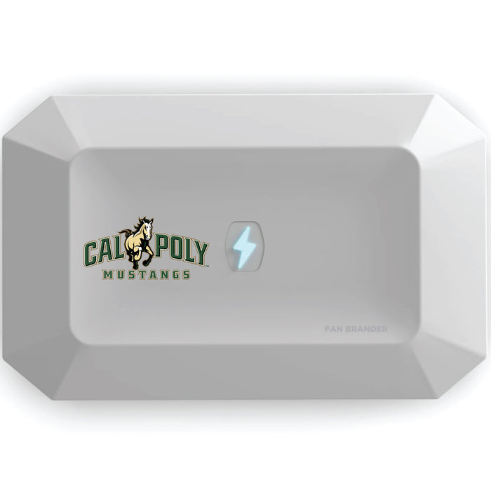 PhoneSoap UV Cleaner with Cal Poly Mustangs Primary Logo