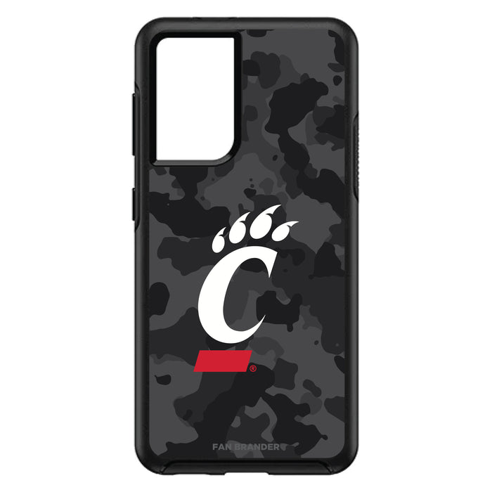 OtterBox Black Phone case with Cincinnati Bearcats Urban Camo Background