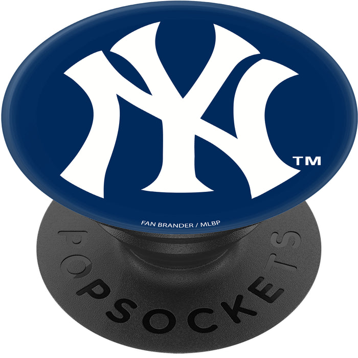 PopSocket PopGrip with New York Yankees Primary Logo on Team Color Background