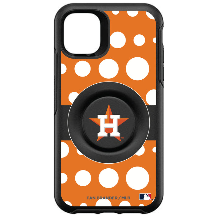 OtterBox Otter + Pop symmetry Phone case with Houston Astros Polka Dots design