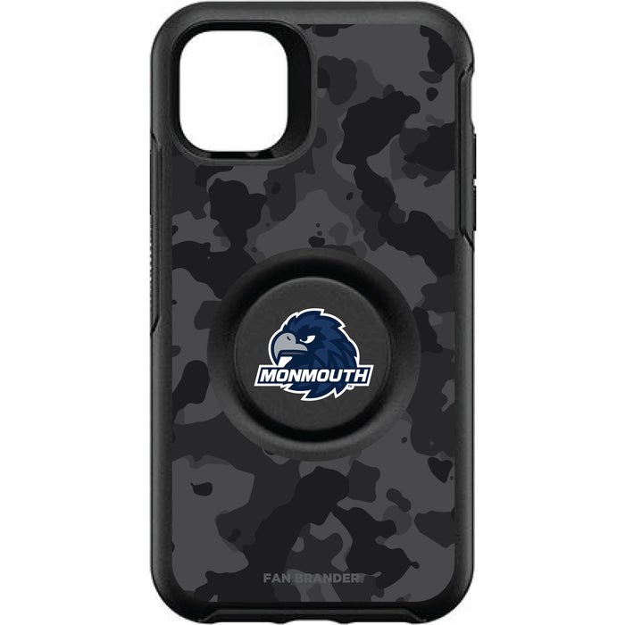 OtterBox Otter + Pop symmetry Phone case with Monmouth Hawks Urban Camo background