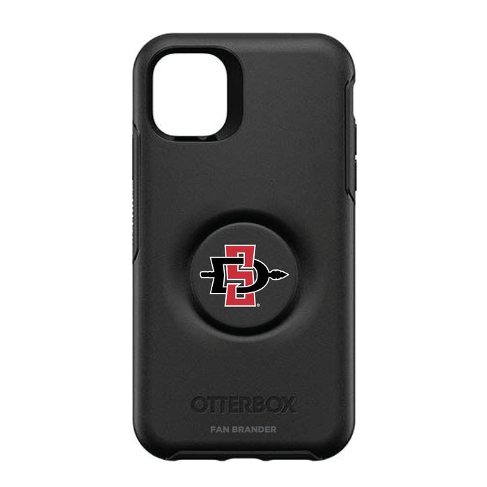 OtterBox Otter + Pop symmetry Phone case with San Diego State Aztecs Primary Logo