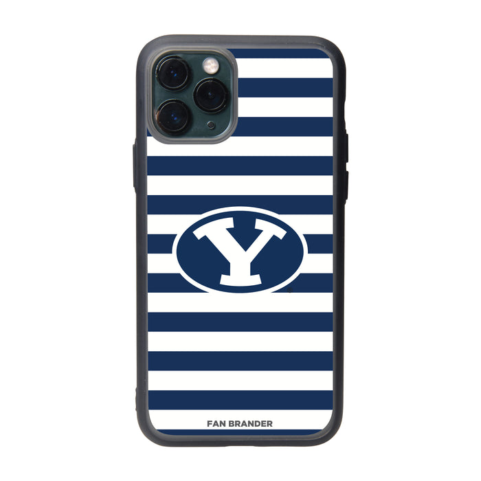 Fan Brander Slate series Phone case with Brigham Young Cougars Stripes design