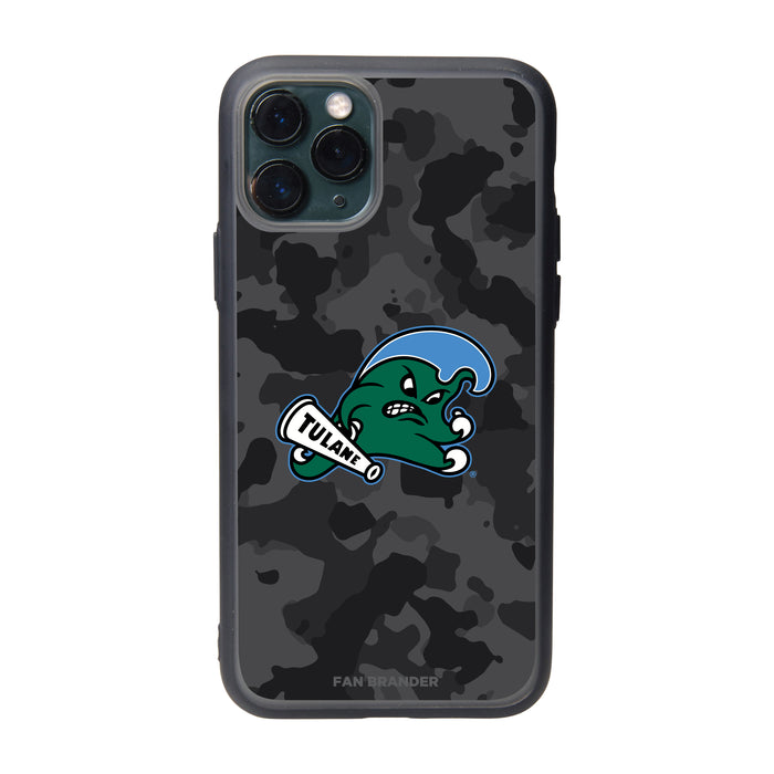 Fan Brander Slate series Phone case with Tulane Green Wave Urban Camo design