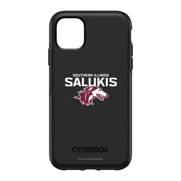 OtterBox Black Phone case with Southern Illinois Salukis Secondary Logo