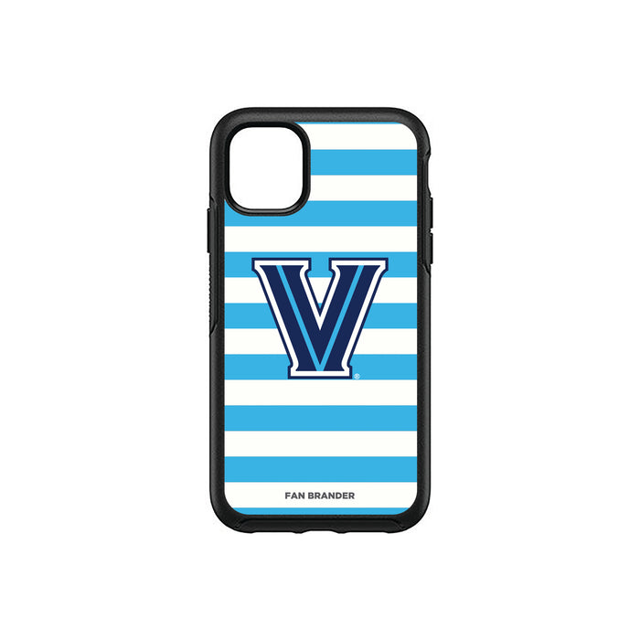 OtterBox Black Phone case with Villanova University Tide Primary Logo and Striped Design