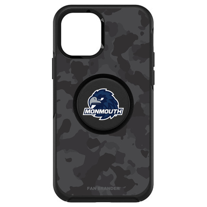 OtterBox Otter + Pop symmetry Phone case with Monmouth Hawks Urban Camo background