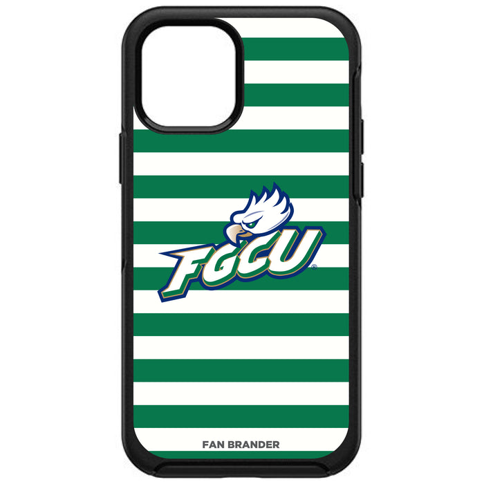OtterBox Black Phone case with Florida Gulf Coast Eagles Tide Primary Logo and Striped Design