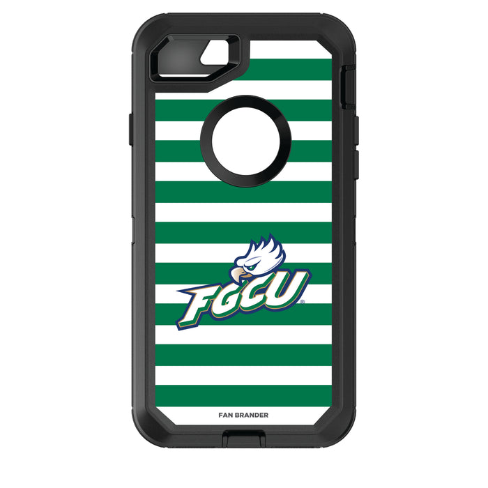 OtterBox Black Phone case with Florida Gulf Coast Eagles Tide Primary Logo and Striped Design