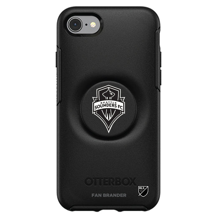 OtterBox Otter + Pop symmetry Phone case with Seatle Sounders Urban Primary Logo in Black and White