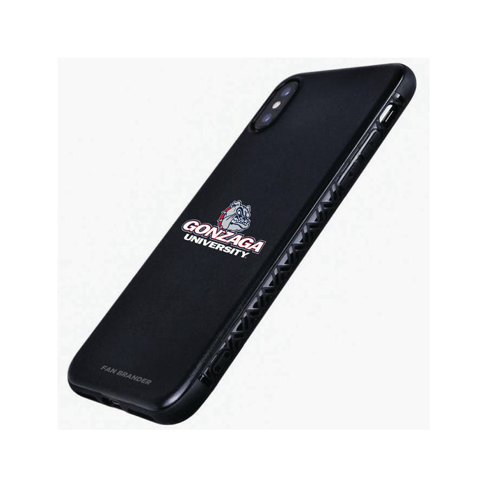 Fan Brander Black Slim Phone case with Gonzaga Bulldogs Primary logo
