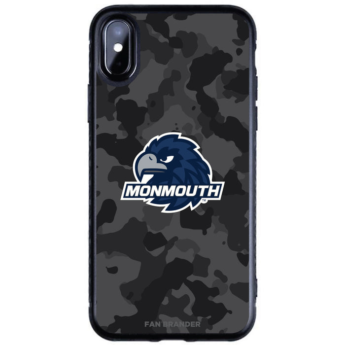 Fan Brander Black Slim Phone case with Monmouth Hawks Urban Camo design