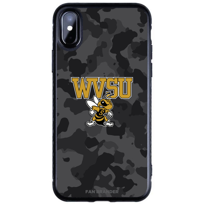 Fan Brander Black Slim Phone case with West Virginia State Univ Yellow Jackets Urban Camo design