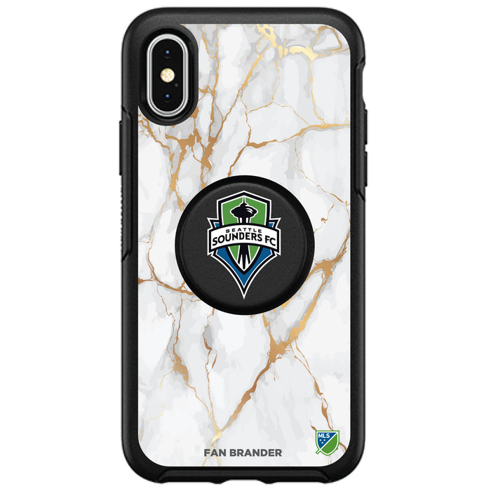 OtterBox Otter + Pop symmetry Phone case with Seatle Sounders White Marble design