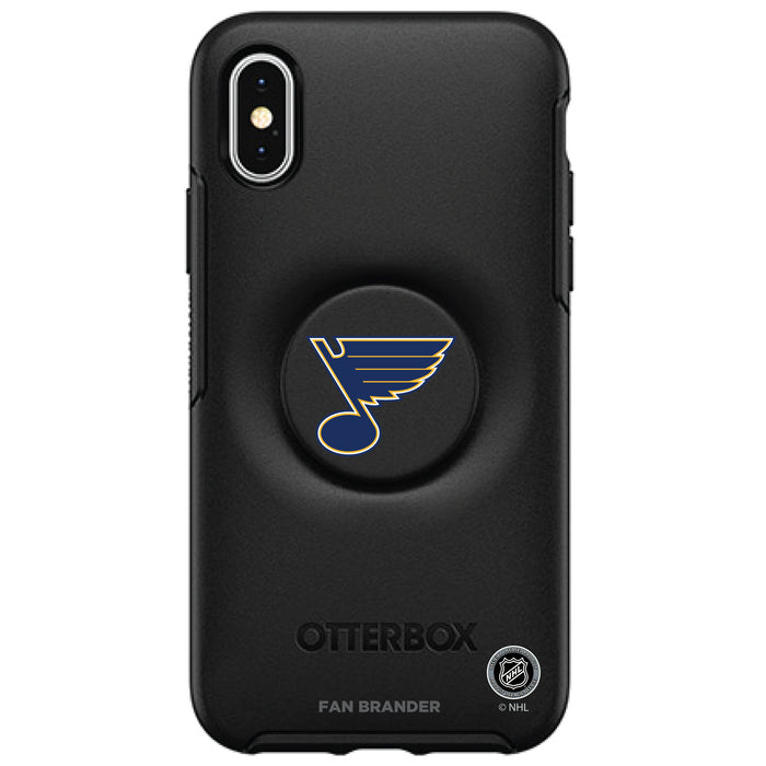 OtterBox Otter + Pop symmetry Phone case with St. Louis Blues Primary Logo