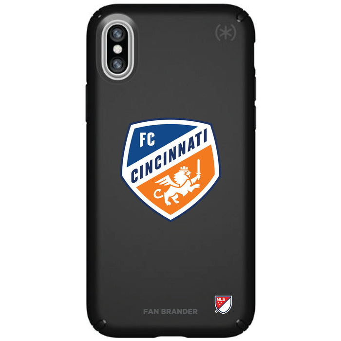 Speck Black Presidio Series Phone case with FC Cincinnati Primary Logo