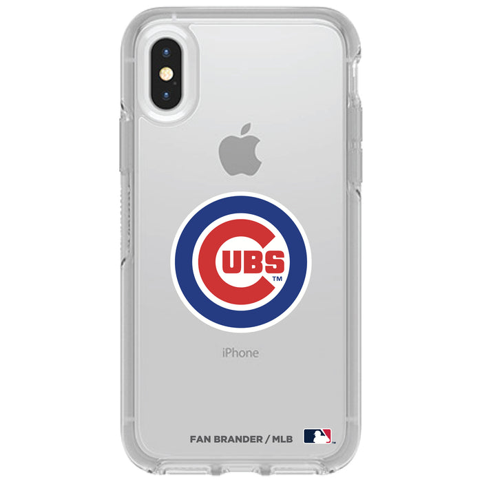 OtterBox Clear Symmetry Phone case with Chicago Cubs Primary Logo