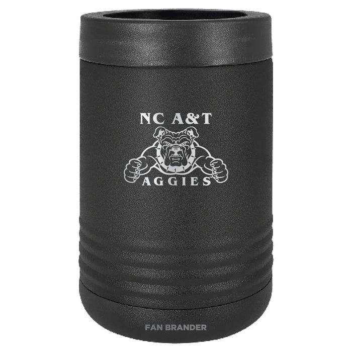 Fan Brander 12oz/16oz Can Cooler with North Carolina A&T Aggies Etched Primary Logo