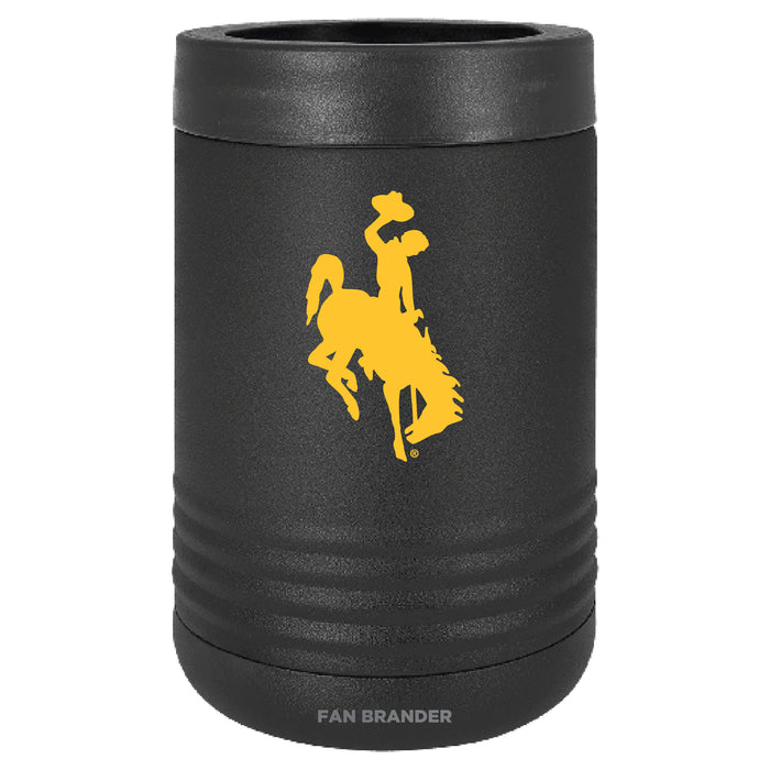 Fan Brander 12oz/16oz Can Cooler with Wyoming Cowboys Primary Logo