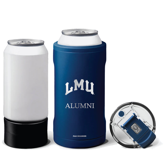 BruMate Hopsulator Trio 3-in-1 Insulated Can Cooler with Loyola Marymount University Lions Primary Logo