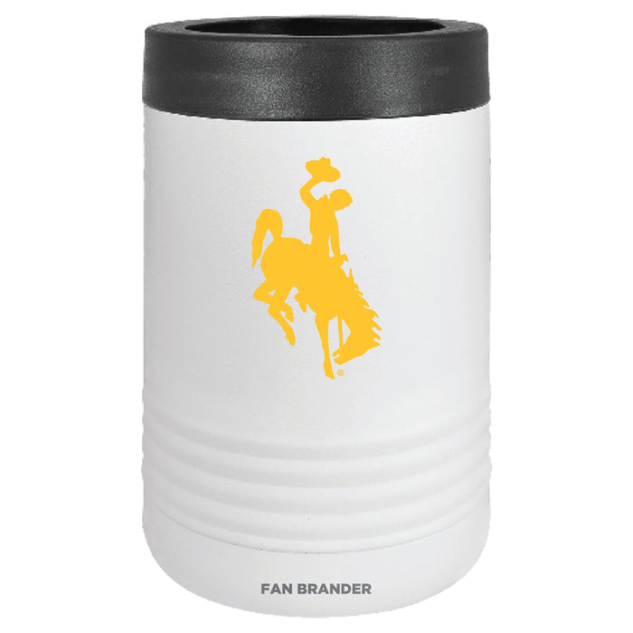 Fan Brander 12oz/16oz Can Cooler with Wyoming Cowboys Primary Logo