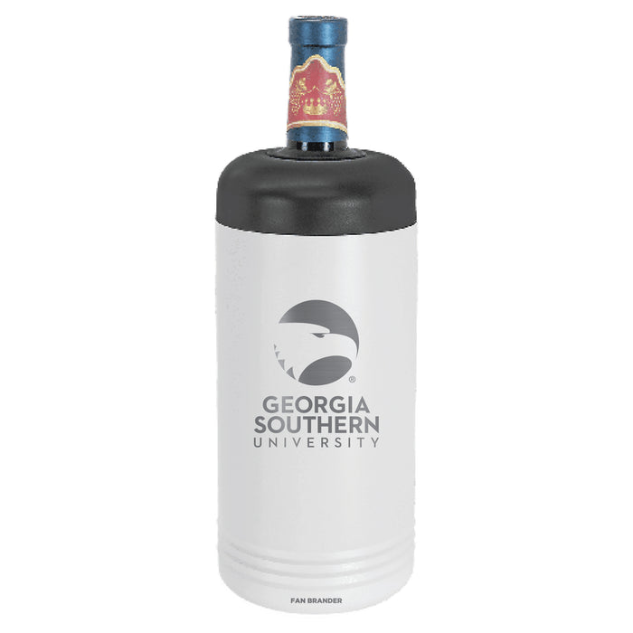 Fan Brander Wine Chiller Tumbler with Georgia Southern Eagles Etched Primary Logo