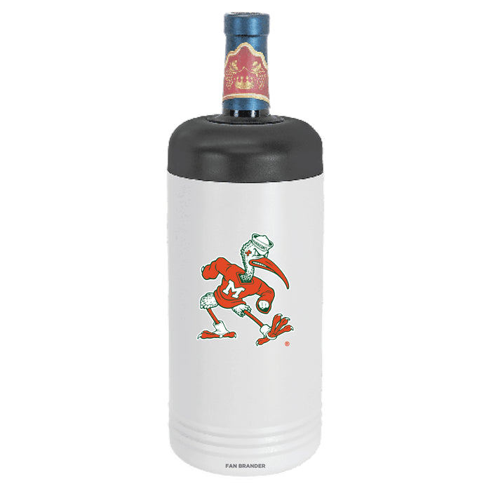 Fan Brander Wine Chiller Tumbler with Miami Hurricanes Secondary Logo