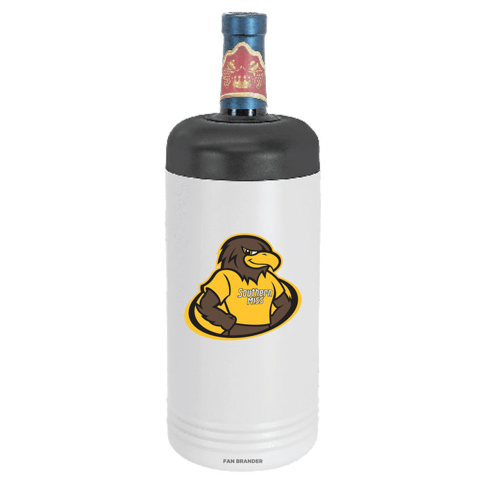 Fan Brander Wine Chiller Tumbler with Southern Mississippi Golden Eagles Secondary Logo