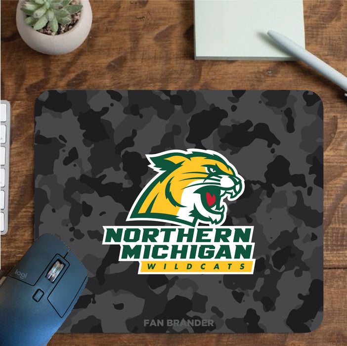 Fan Brander Mousepad with Northern Michigan University Wildcats design, for home, office and gaming.