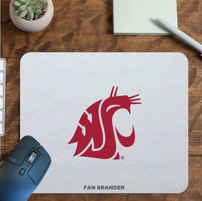 Fan Brander Mousepad with Washington State Cougars design, for home, office and gaming.