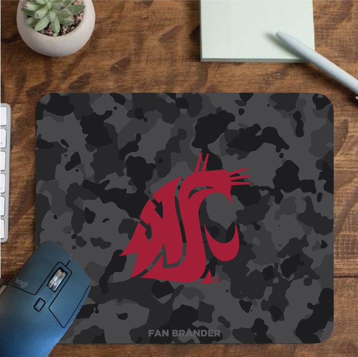 Fan Brander Mousepad with Washington State Cougars design, for home, office and gaming.