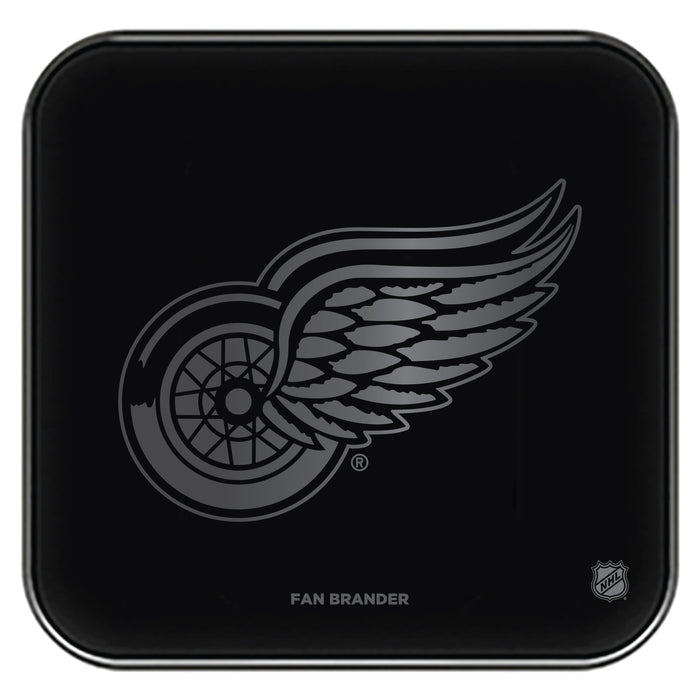 Fan Brander Fast Charging Wireless Charger with Detroit Red Wings laser etched Primary Logo