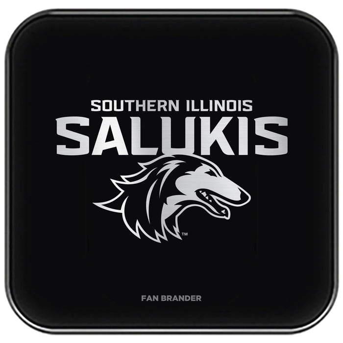 Fan Brander Fast Charging Wireless Charger with Southern Illinois Salukis laser etched Primary Logo