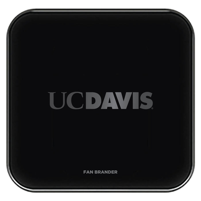 Fan Brander Fast Charging Wireless Charger with UC Davis Aggies laser etched Primary Logo