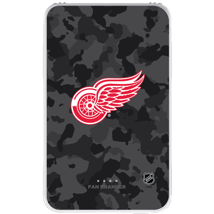 Fan Brander 10,000 mAh Portable Power Bank with Detroit Red Wings Urban Camo Background