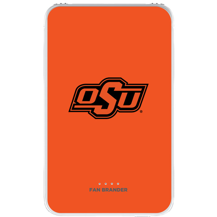 Fan Brander 10,000 mAh Portable Power Bank with Oklahoma State Cowboys Primary Logo on Team Background