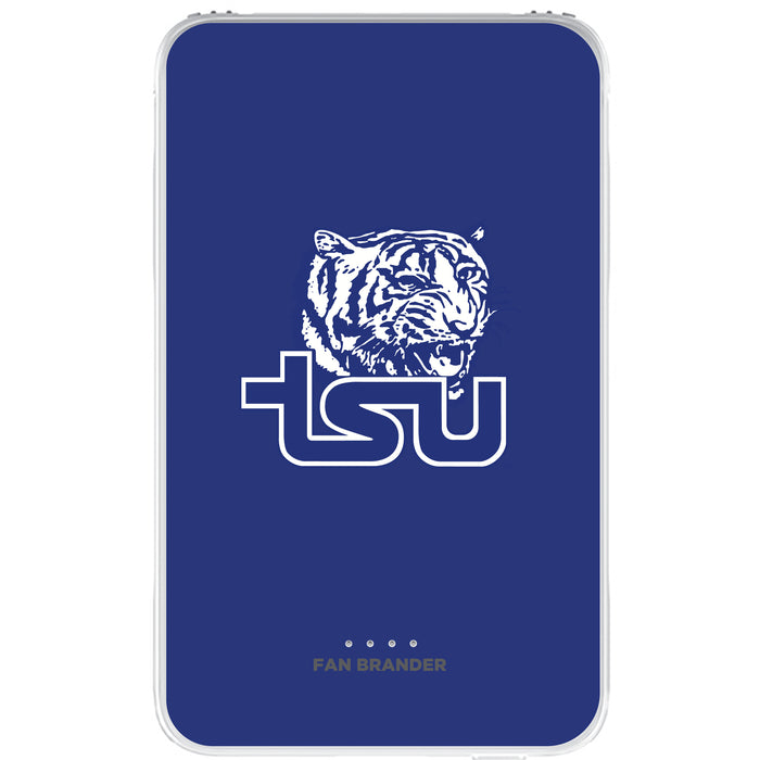 Fan Brander 10,000 mAh Portable Power Bank with Tennessee State Tigers Primary Logo on Team Background