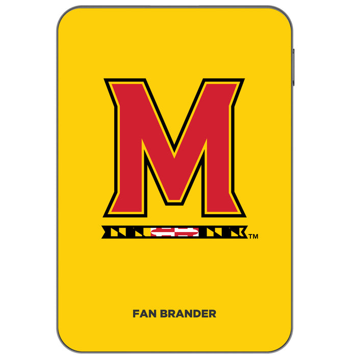 Otterbox Power Bank with Maryland Terrapins Primary Logo on Team Background Design