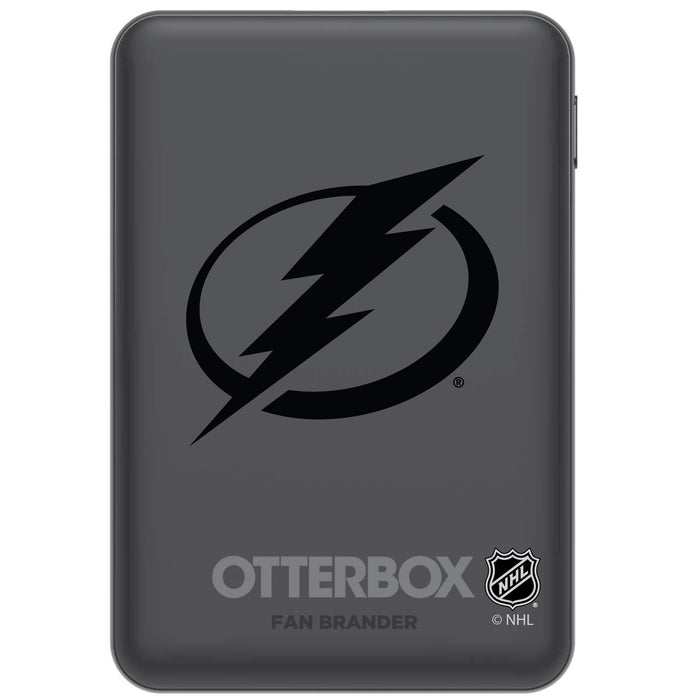 Otterbox Power Bank with Tampa Bay Lightning Primary Logo in Black