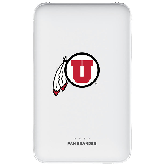 Fan Brander 10,000 mAh Portable Power Bank with Utah Utes Primary Logo