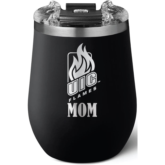 Brumate Uncorkd XL Wine Tumbler with Illinois @ Chicago Flames Mom Primary Logo