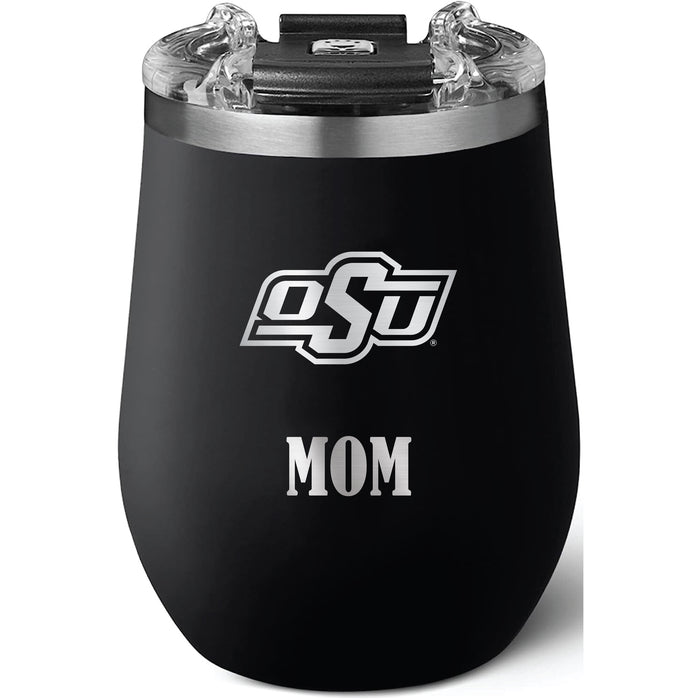Brumate Uncorkd XL Wine Tumbler with Oklahoma State Cowboys Mom Primary Logo