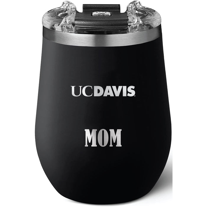 Brumate Uncorkd XL Wine Tumbler with UC Davis Aggies Mom Primary Logo