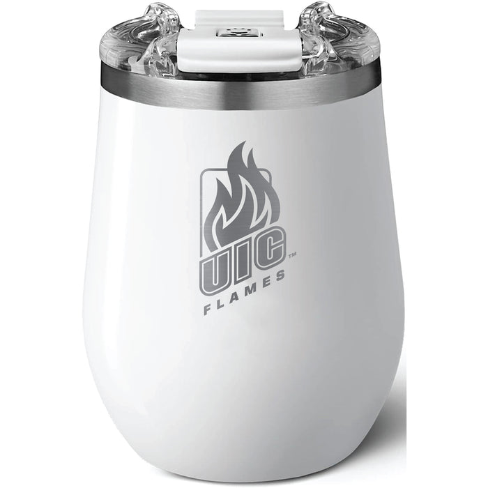 Brumate Uncorkd XL Wine Tumbler with Illinois @ Chicago Flames Primary Logo