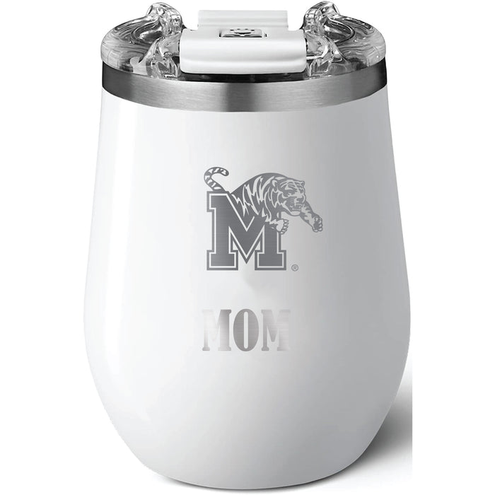 Brumate Uncorkd XL Wine Tumbler with Memphis Tigers Mom Primary Logo