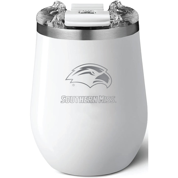 Brumate Uncorkd XL Wine Tumbler with Southern Mississippi Golden Eagles Primary Logo