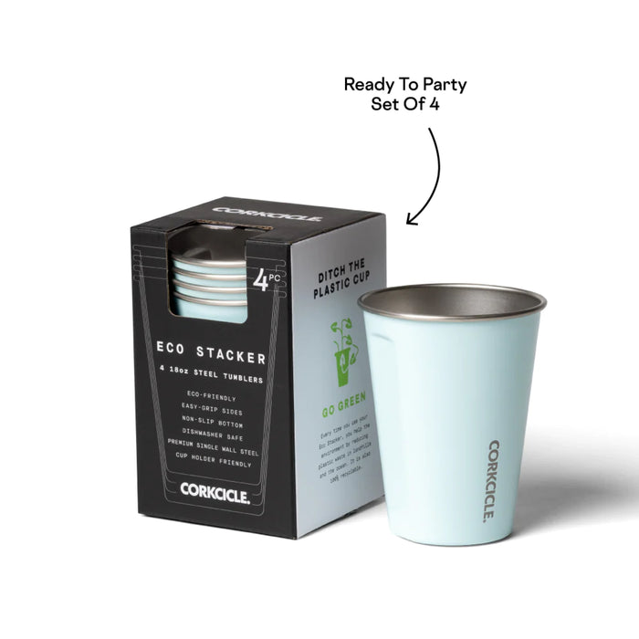 Corkcicle Eco Stacker Cup with San Jose Sharks Etched Primary Logo